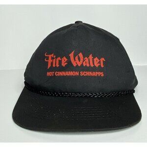 VINTAGE AmaPro Brand FIRE WATER hot cinnamon schnapps snapback adjustable hat